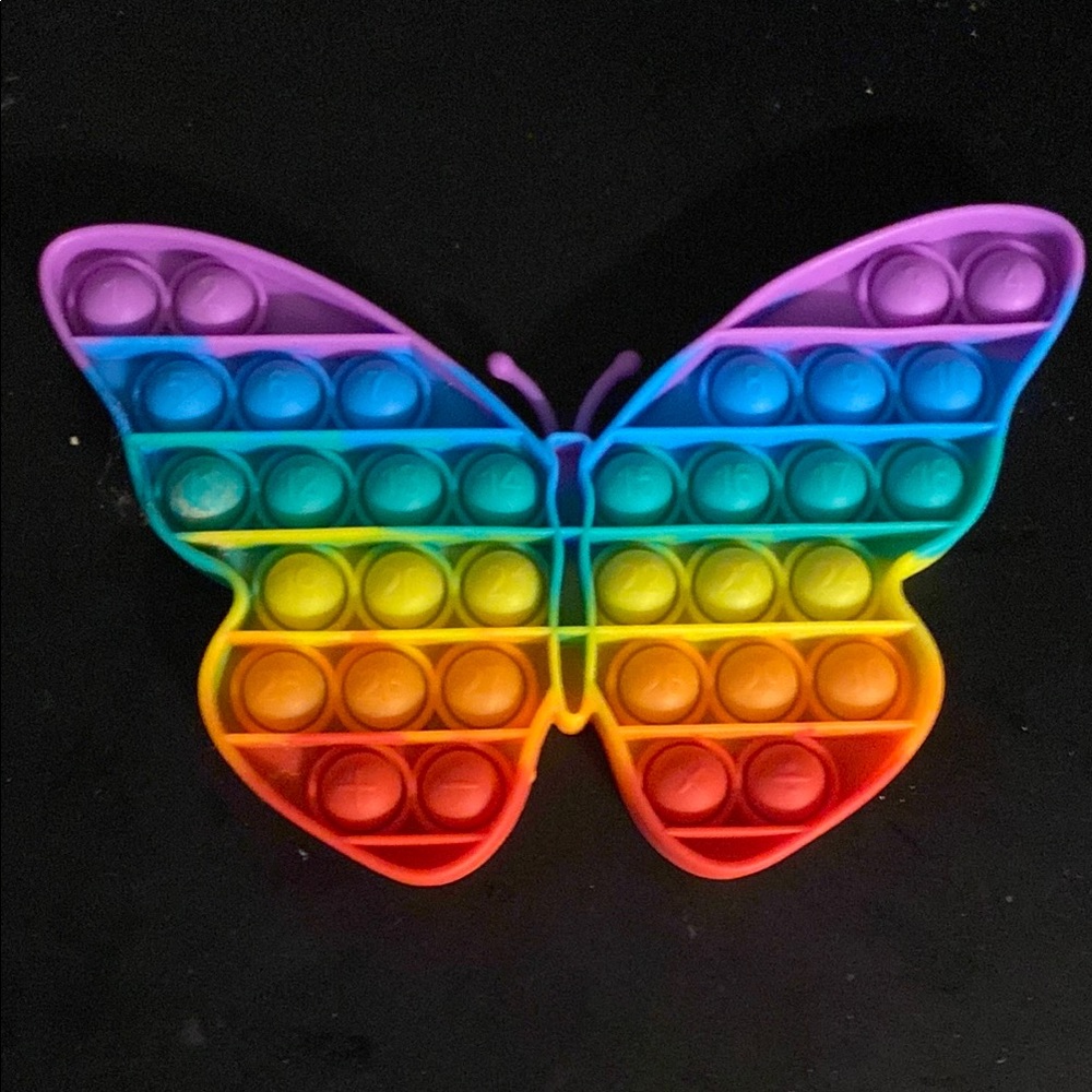 Rainbow Butterfly Pop It Fidget Toy